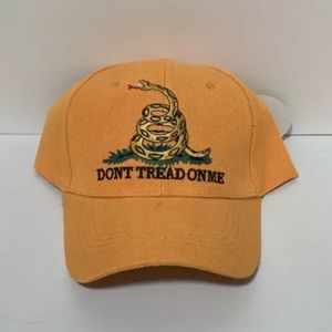 Don’t Tread On Me Adjustable Hat Cap Hook And Loop Orange